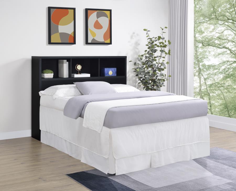 Westpark 49-inch Queen Bookcase Headboard Black-zoom-2