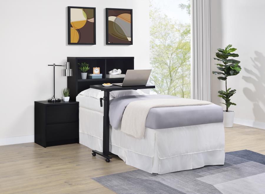 Westpark 49-inch Twin Bookcase Headboard Black-9