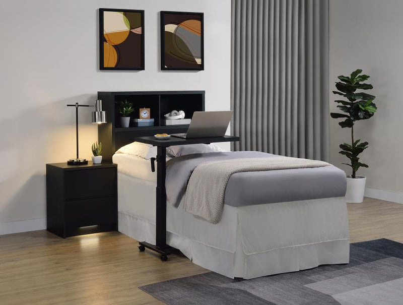 Westpark 49-inch Twin Bookcase Headboard Black-zoom-