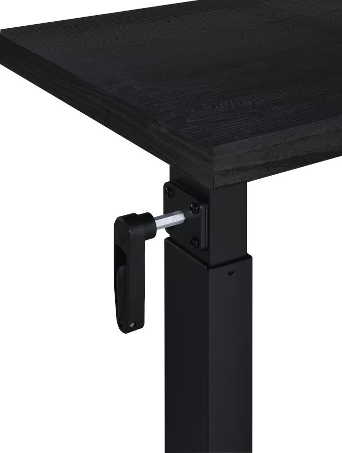 Westpark Height Adjustable Mobile Bedroom C-Table Black-zoom-