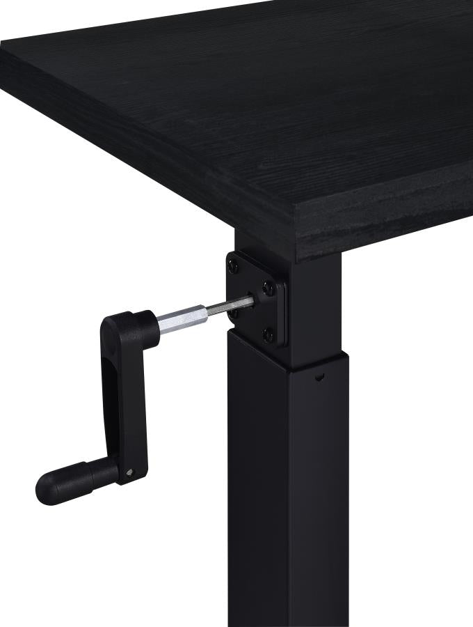 Westpark Height Adjustable Mobile Bedroom C-Table Black-zoom-