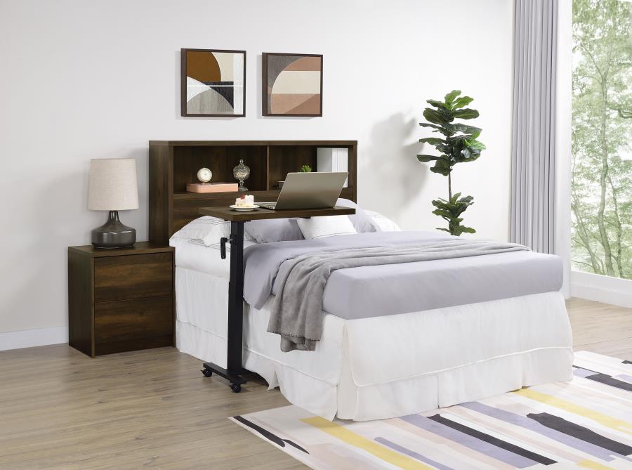 Westpark 49-inch Full Bookcase Headboard Dark Pine-9