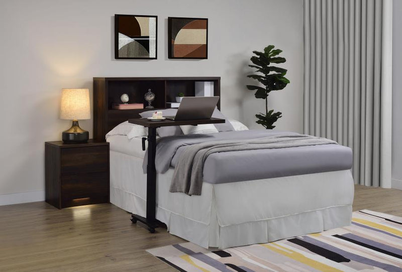 Westpark 49-inch Full Bookcase Headboard Dark Pine-zoom-