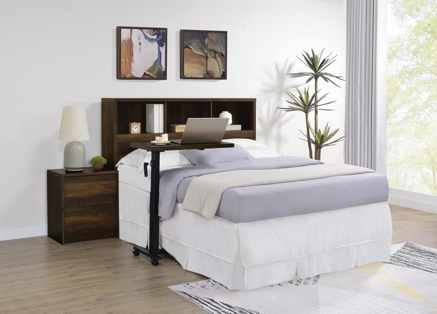 Westpark 49-inch Queen Bookcase Headboard Dark Pine-zoom-9