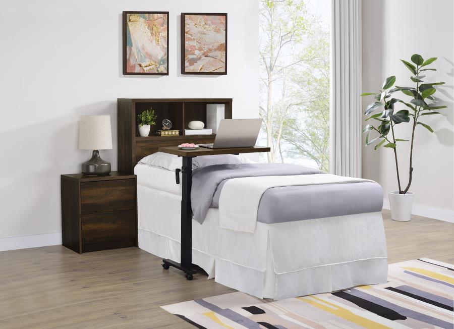 Westpark 49-inch Twin Bookcase Headboard Dark Pine-9