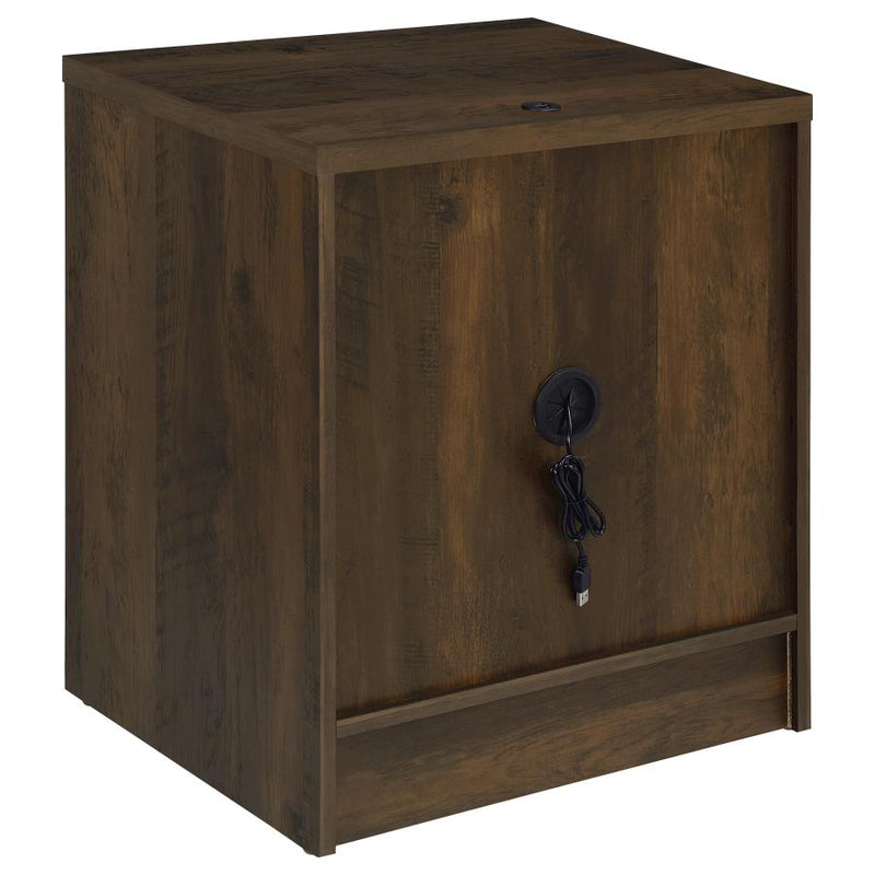 Westpark 2-drawer Nightstand LED Lights and USB Dark Pine-zoom-
