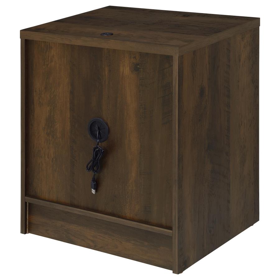 Westpark 2-drawer Nightstand LED Lights and USB Dark Pine-9