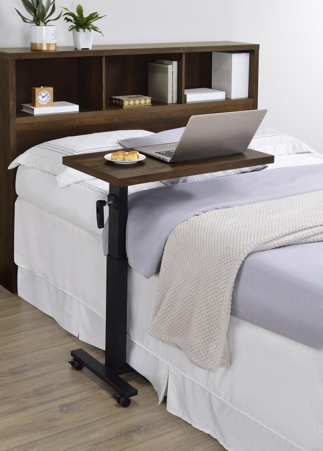 Westpark Height Adjustable Mobile Bedroom C-Table Dark Pine-2