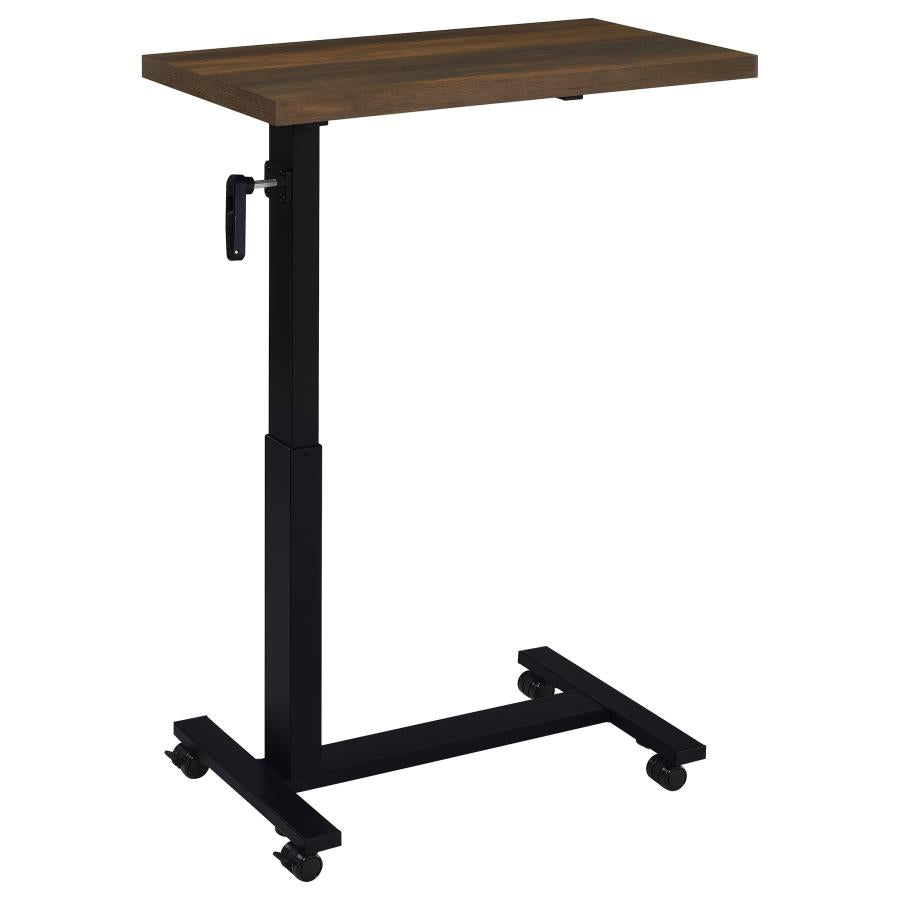 Westpark Height Adjustable Mobile Bedroom C-Table Dark Pine-5