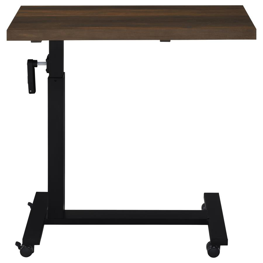 Westpark Height Adjustable Mobile Bedroom C-Table Dark Pine-6