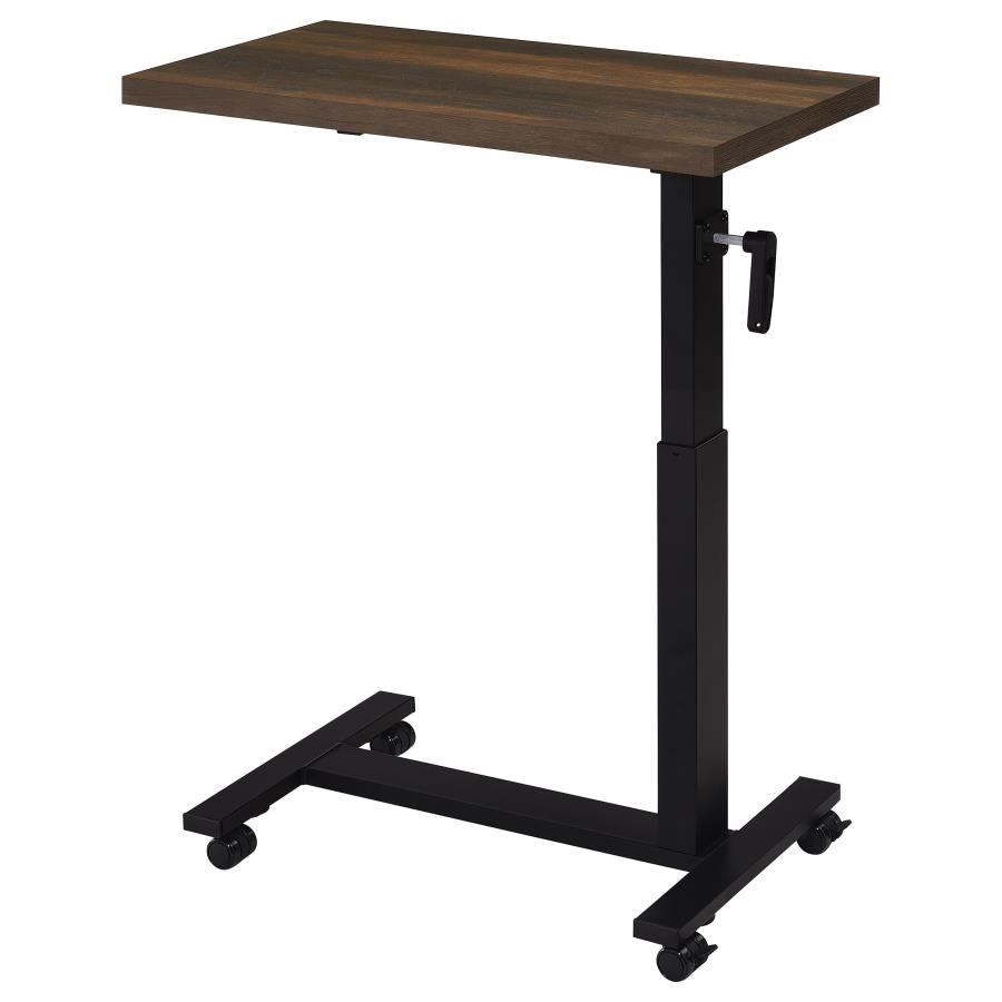 Westpark Height Adjustable Mobile Bedroom C-Table Dark Pine-7