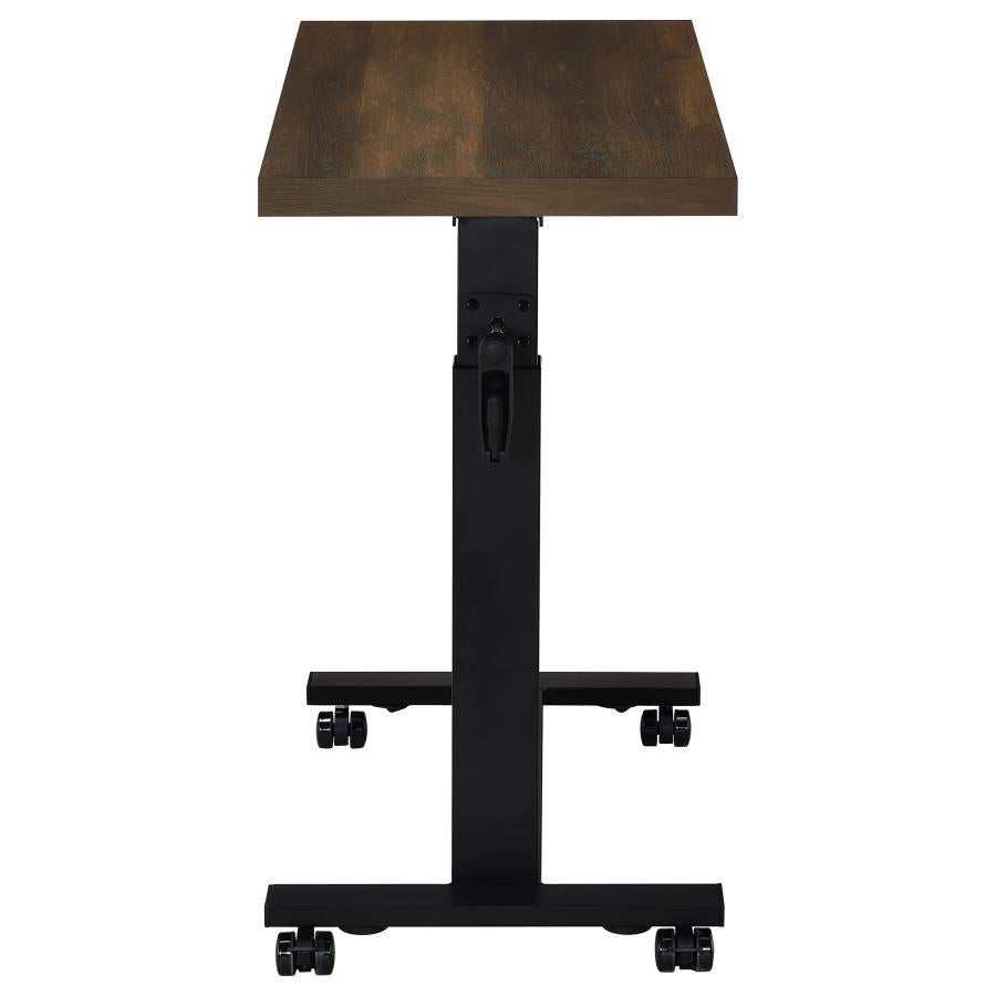 Westpark Height Adjustable Mobile Bedroom C-Table Dark Pine-8