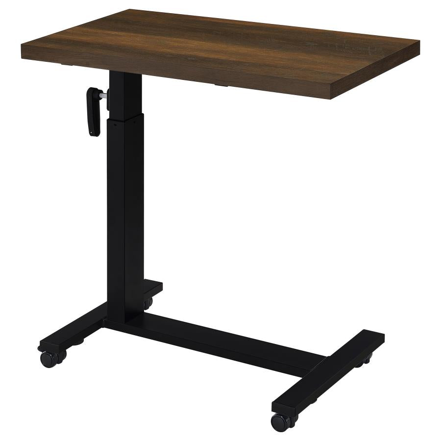 Westpark Height Adjustable Mobile Bedroom C-Table Dark Pine-10