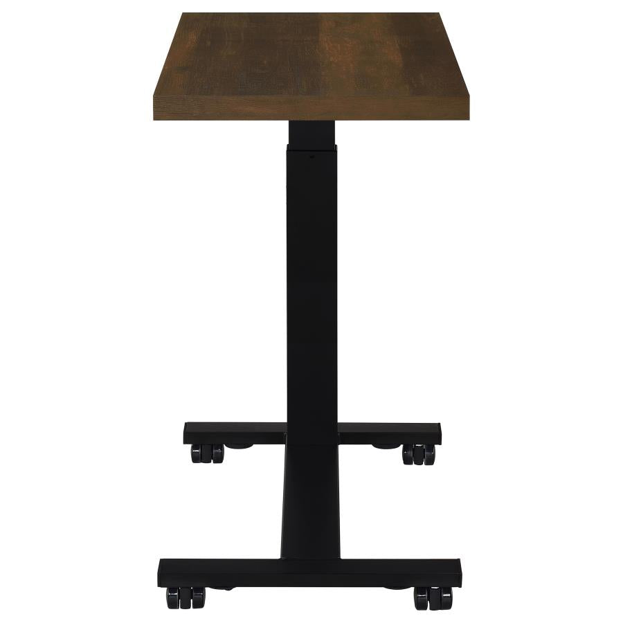 Westpark Height Adjustable Mobile Bedroom C-Table Dark Pine-zoom-11