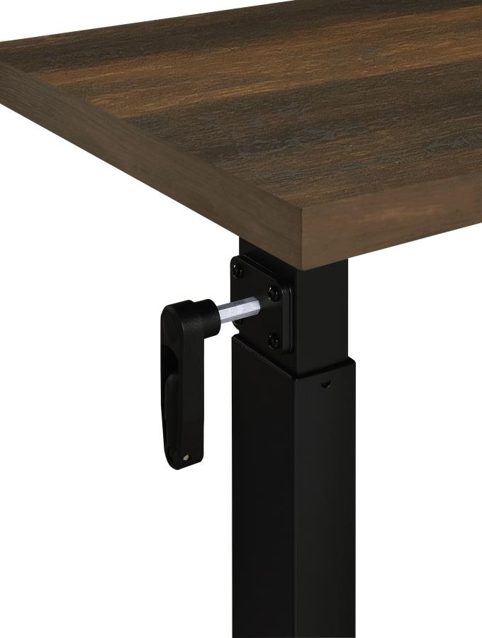 Westpark Height Adjustable Mobile Bedroom C-Table Dark Pine-zoom-12