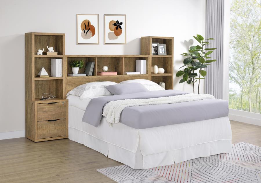 Westpark 3-piece Queen Bedroom Set Bookcase Headboard Mango-zoom-1