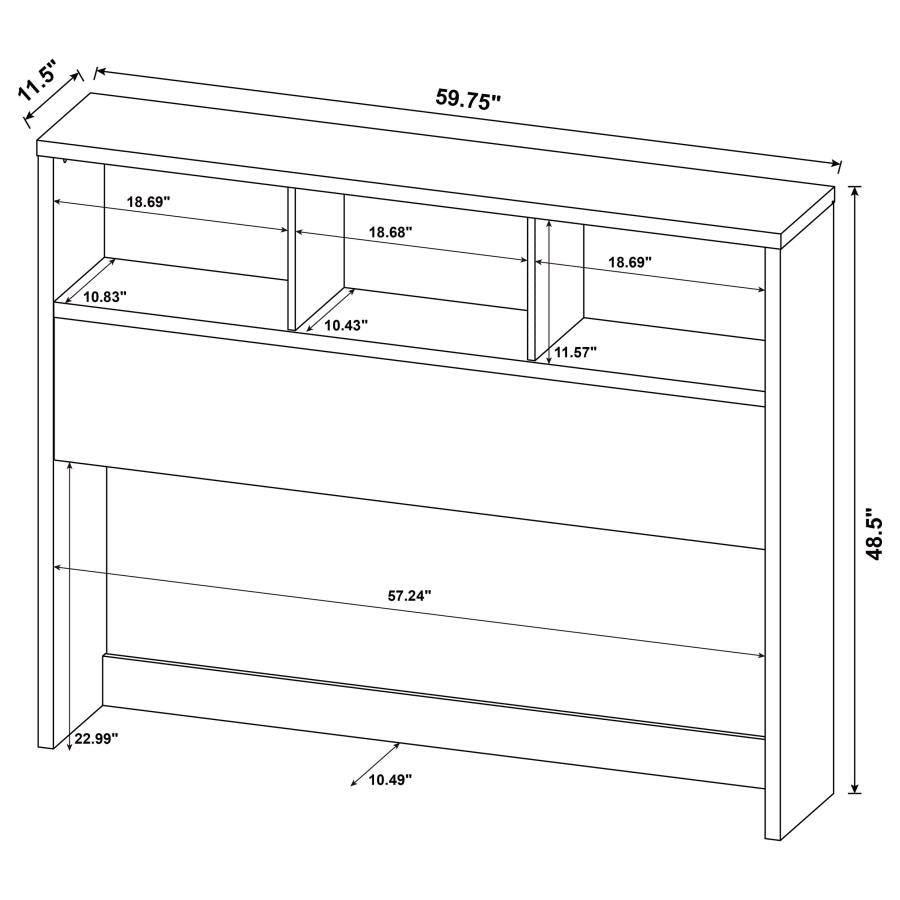 Westpark 3-piece Queen Bedroom Set Bookcase Headboard Mango-19