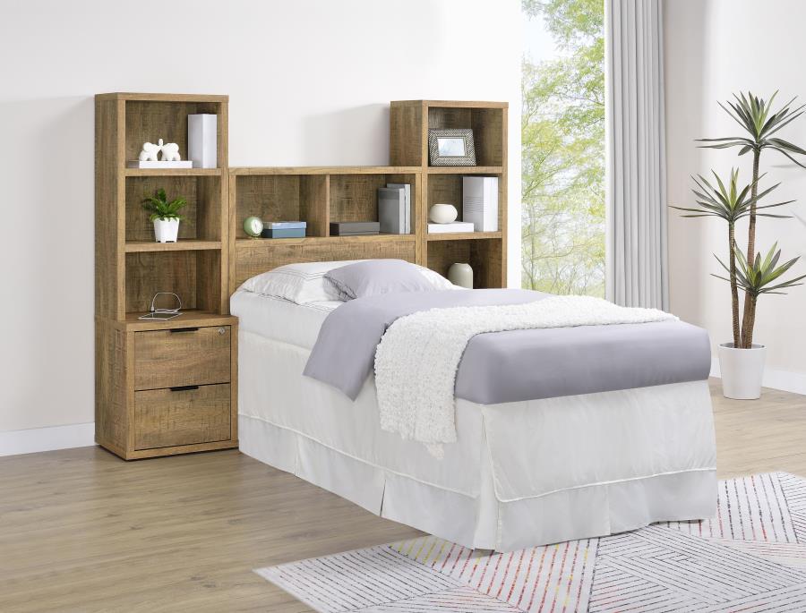 Westpark 3-piece Twin Bedroom Set Bookcase Headboard Mango-zoom-1