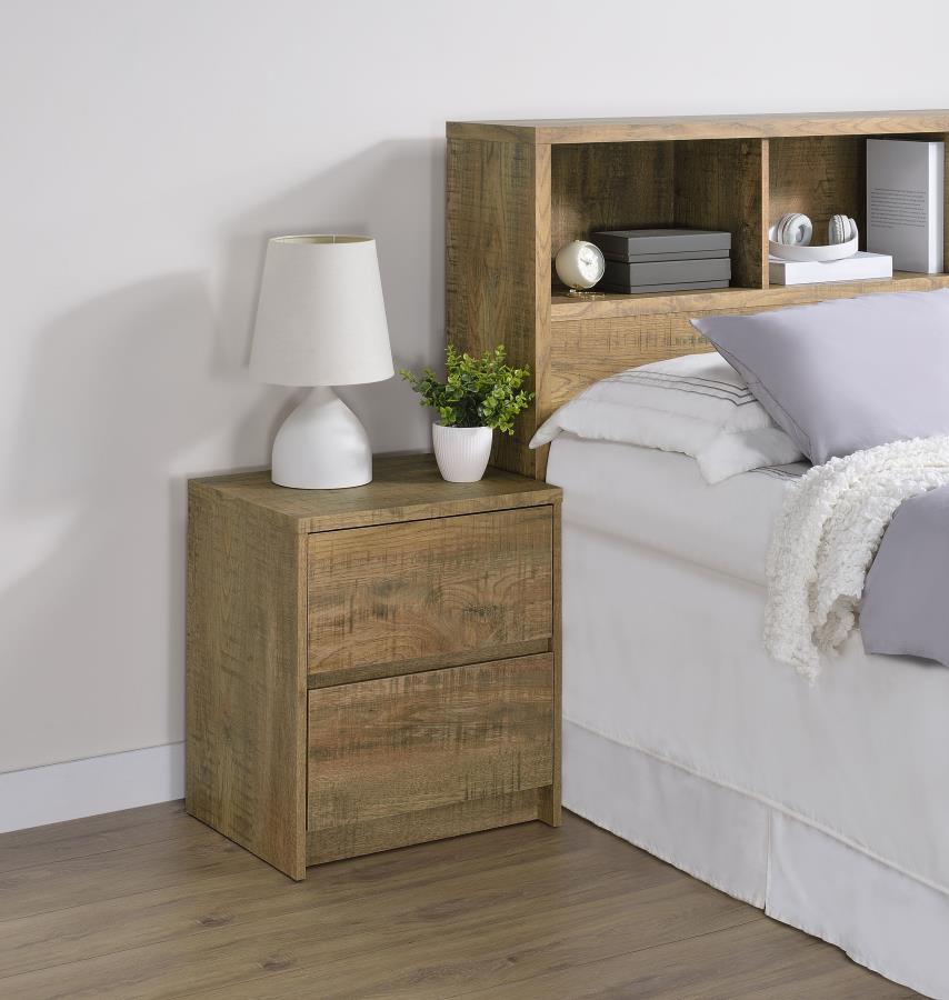 Westpark 2-drawer Nightstand LED Lights and USB Mango-zoom-2