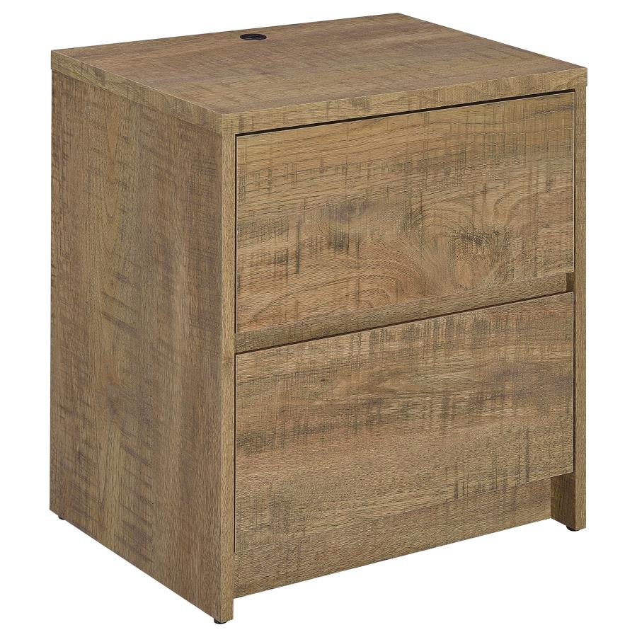Westpark 2-drawer Nightstand LED Lights and USB Mango-1