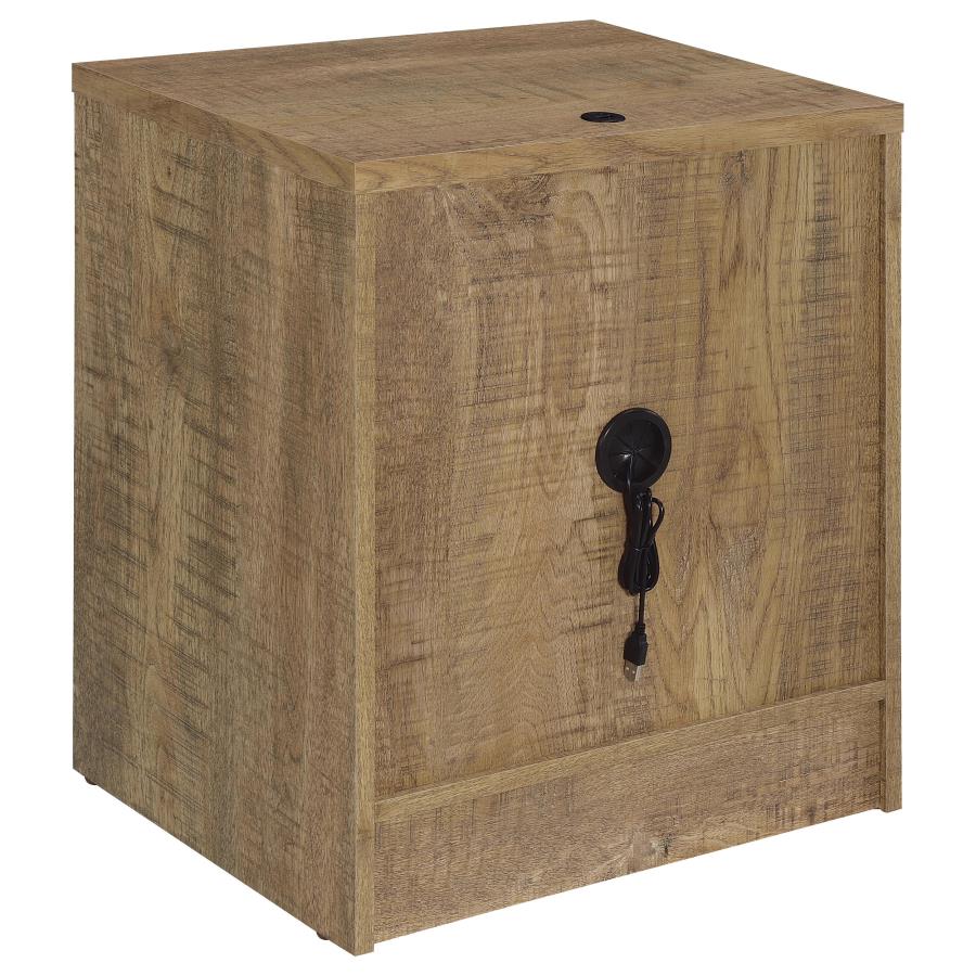 Westpark 2-drawer Nightstand LED Lights and USB Mango-8