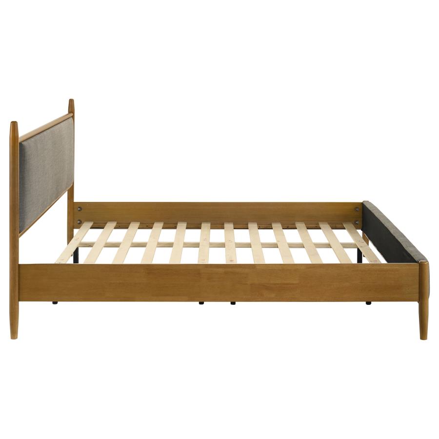 Mason 46-inch Eastern King Panel Platform Bed Light Brown-zoom-6