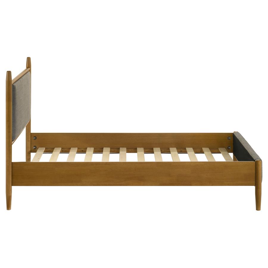 Mason 46-inch Twin Panel Platform Bed Grey and Light Brown-6
