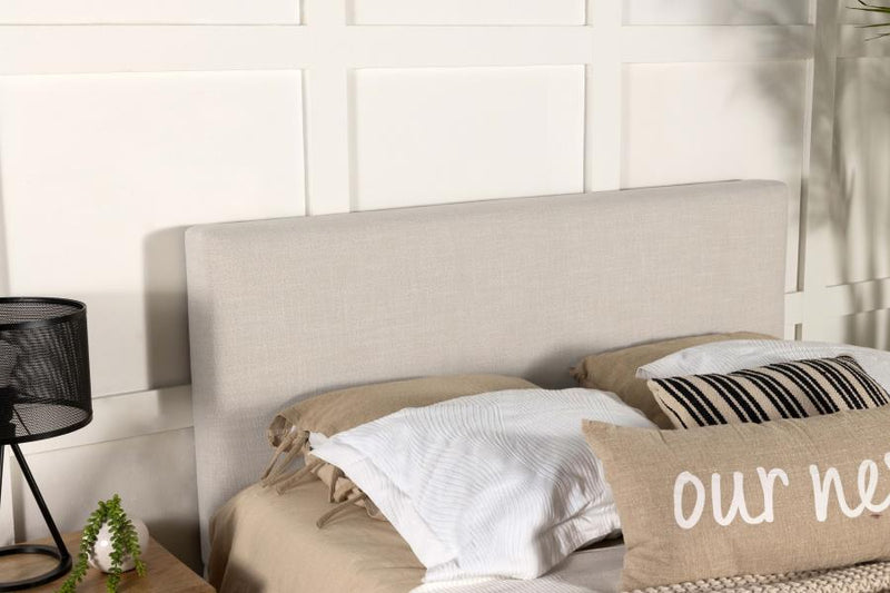 Pirro Upholstered King Panel Headboard Sand-zoom-