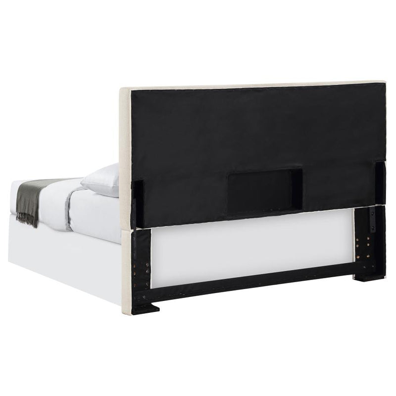 Pirro Upholstered King Panel Headboard Sand-zoom-
