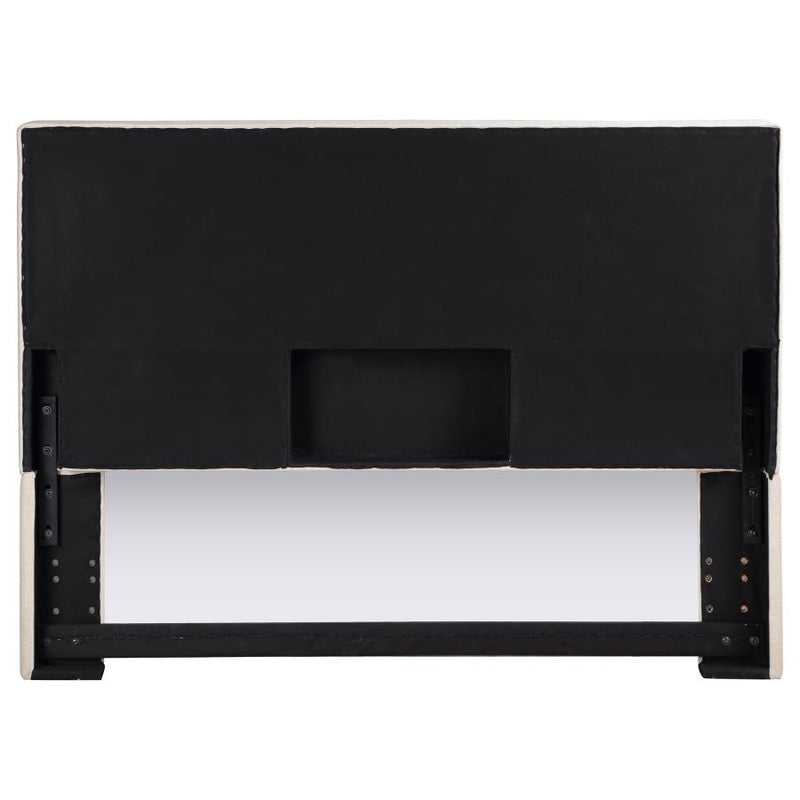 Pirro Upholstered King Panel Headboard Sand-zoom-