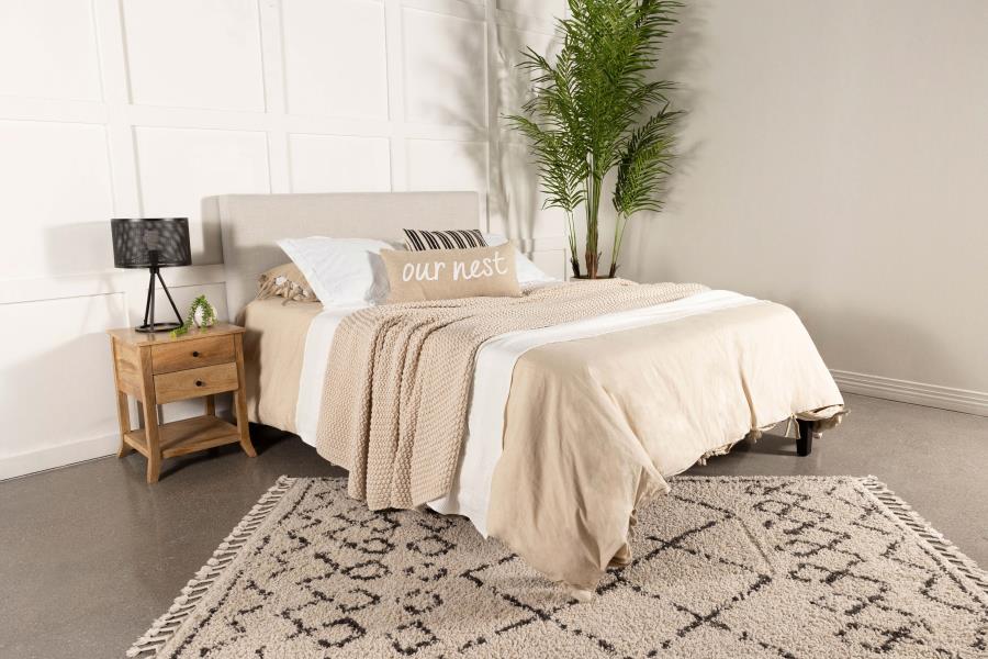 Pirro Upholstered King Panel Headboard Sand-10