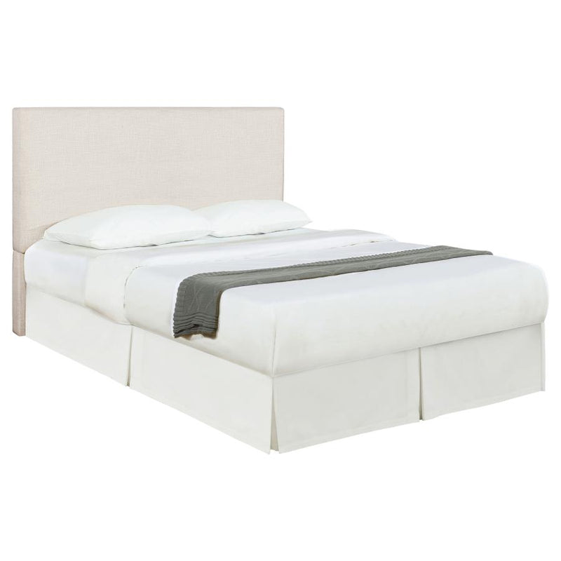 Pirro Upholstered Queen or Full Panel Headboard Sand-zoom-