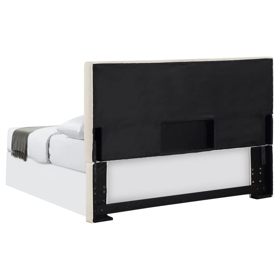 Pirro Upholstered Queen or Full Panel Headboard Sand-4