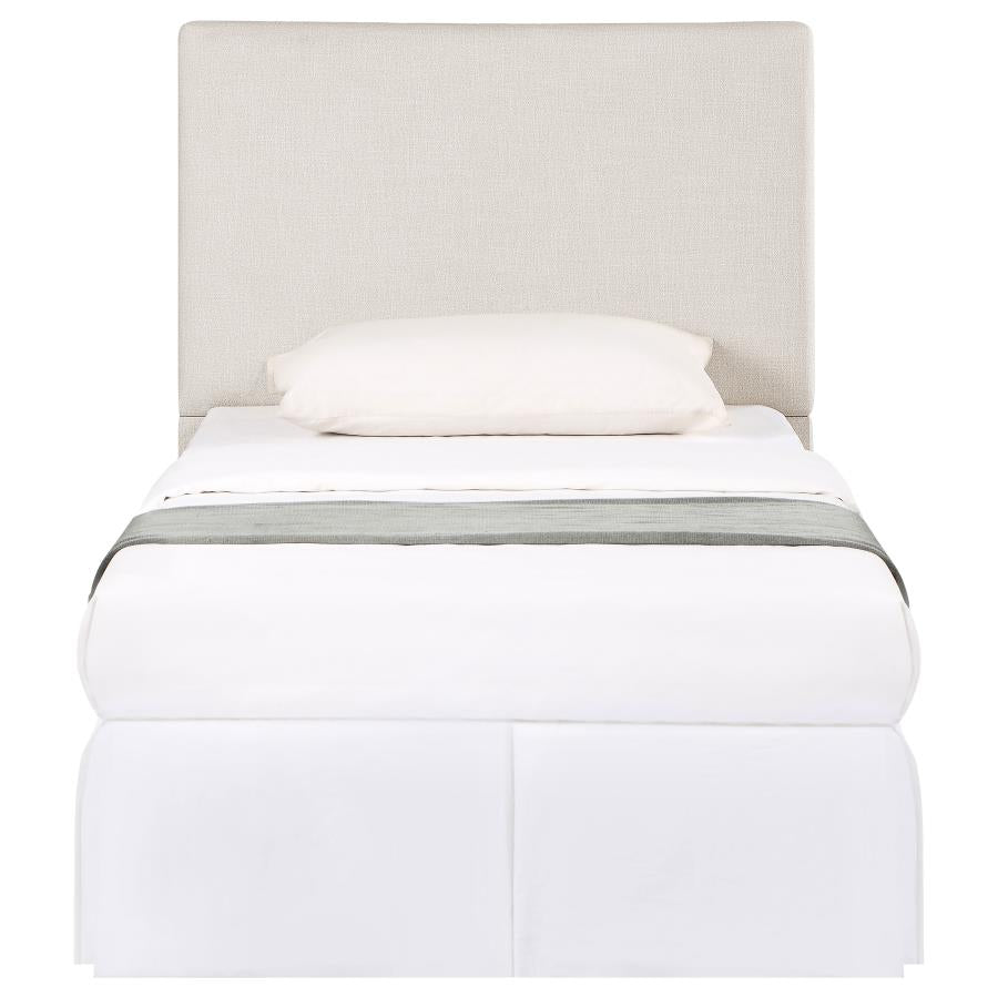 Pirro Upholstered Twin Panel Headboard Sand-3