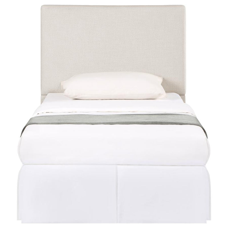 Pirro Upholstered Twin Panel Headboard Sand-zoom-