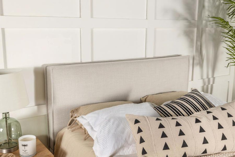 Izzy Upholstered King Panel Headboard Sand-zoom-