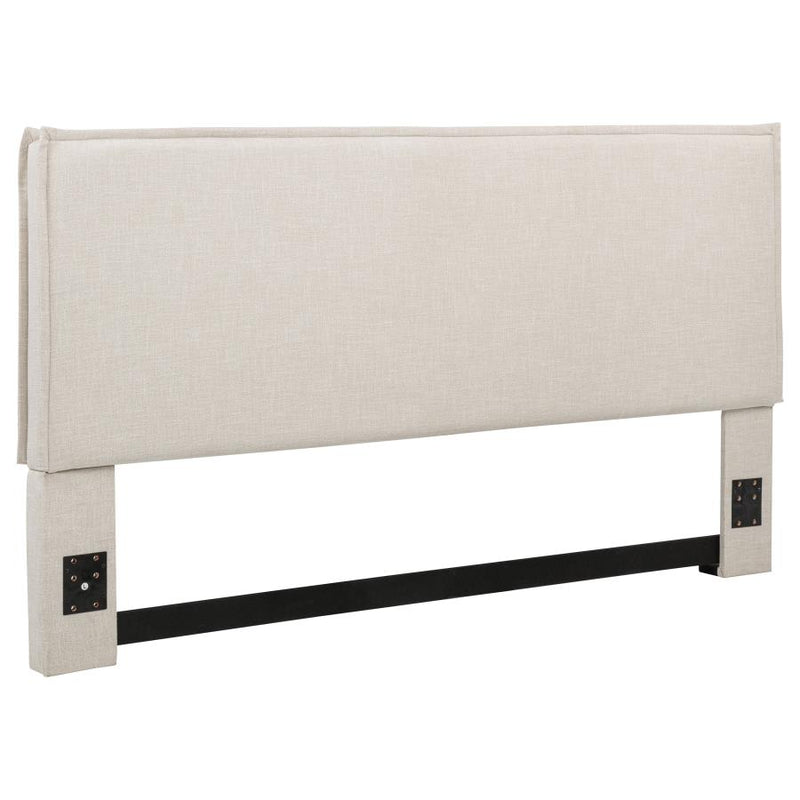 Izzy Upholstered King Panel Headboard Sand-zoom-