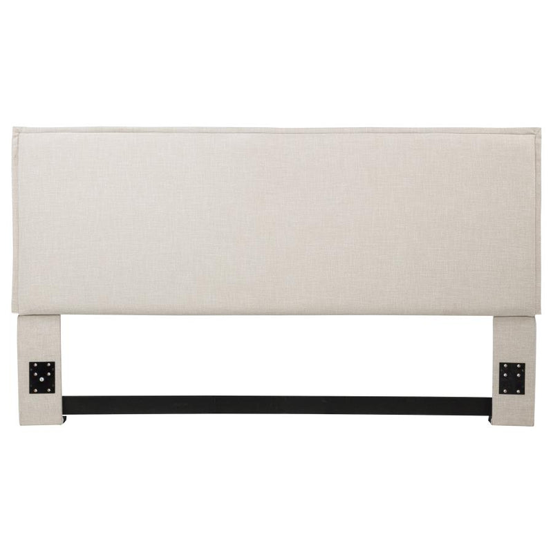 Izzy Upholstered King Panel Headboard Sand-zoom-
