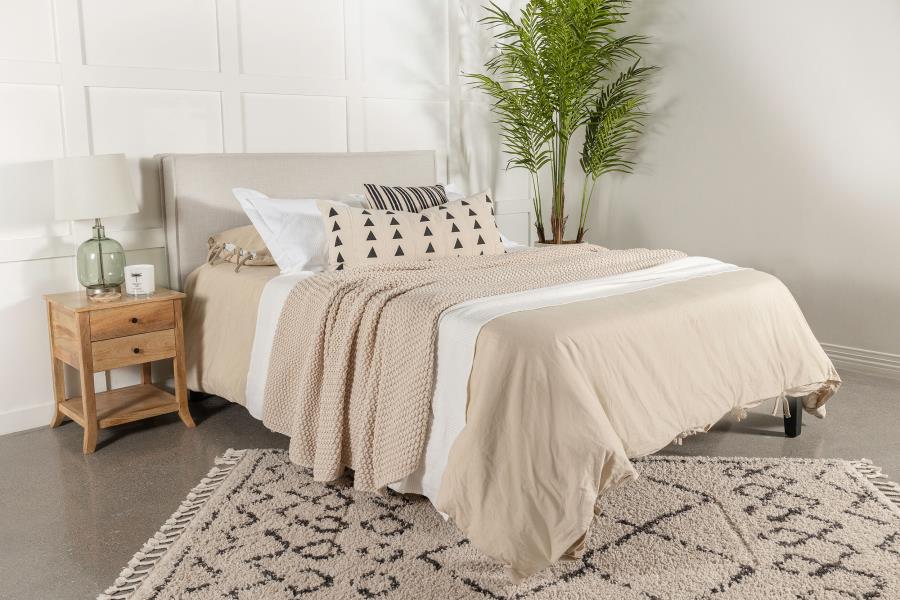 Izzy Upholstered King Panel Headboard Sand-zoom-9