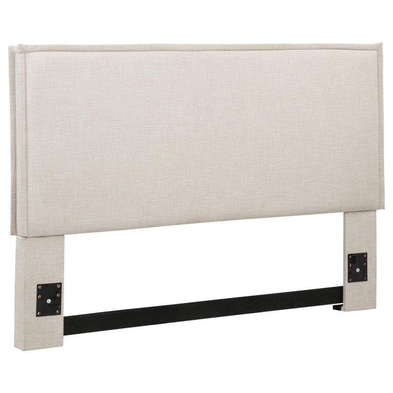 Izzy Upholstered Queen or Full Panel Headboard Sand-zoom-