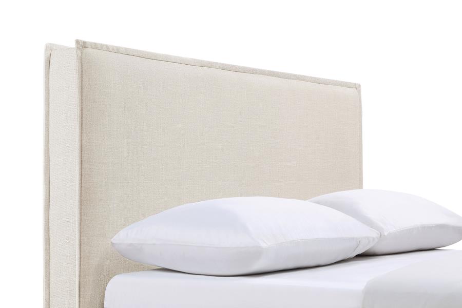Izzy Upholstered Queen or Full Panel Headboard Sand-zoom-5