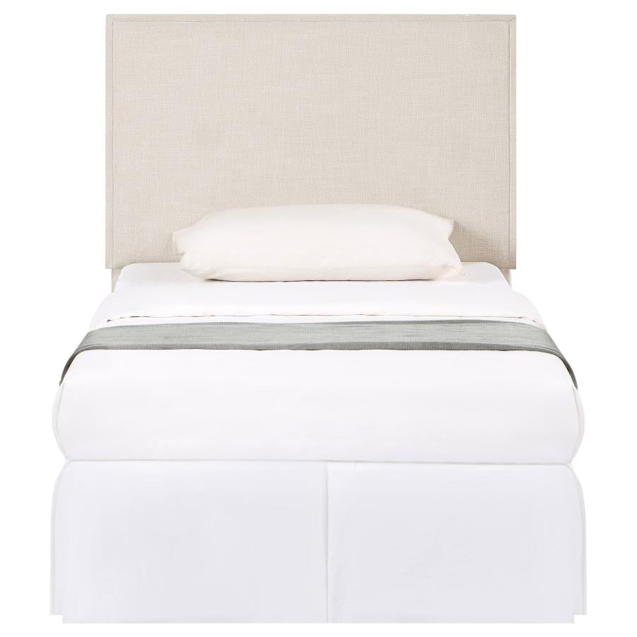 Izzy Upholstered Twin Panel Headboard Sand-3