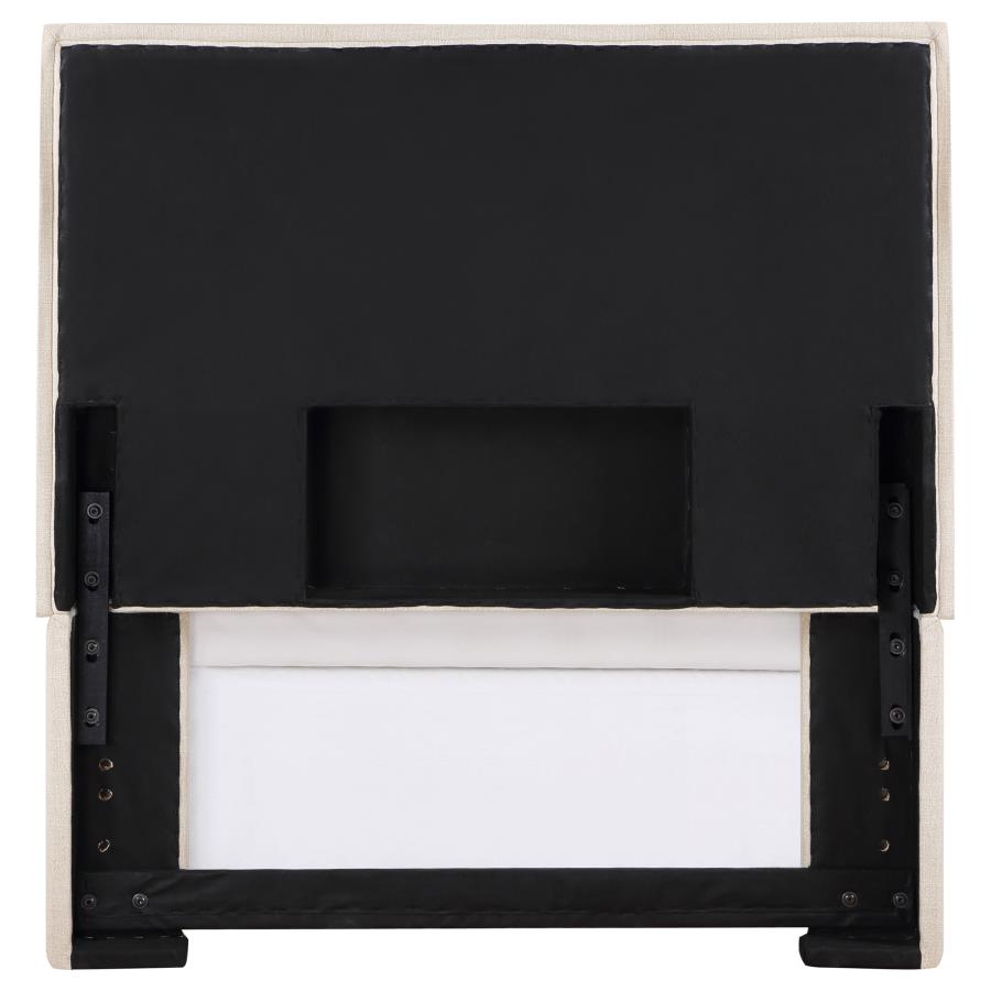 Izzy Upholstered Twin Panel Headboard Sand-5