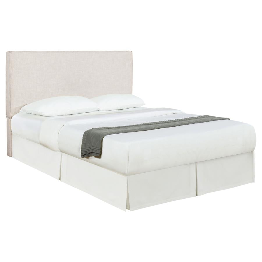 Kosmo Upholstered Queen or Full Panel Headboard Sand-zoom-1