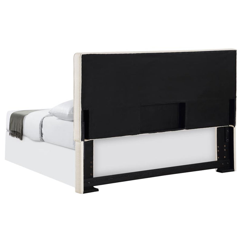 Kosmo Upholstered Queen or Full Panel Headboard Sand-zoom-