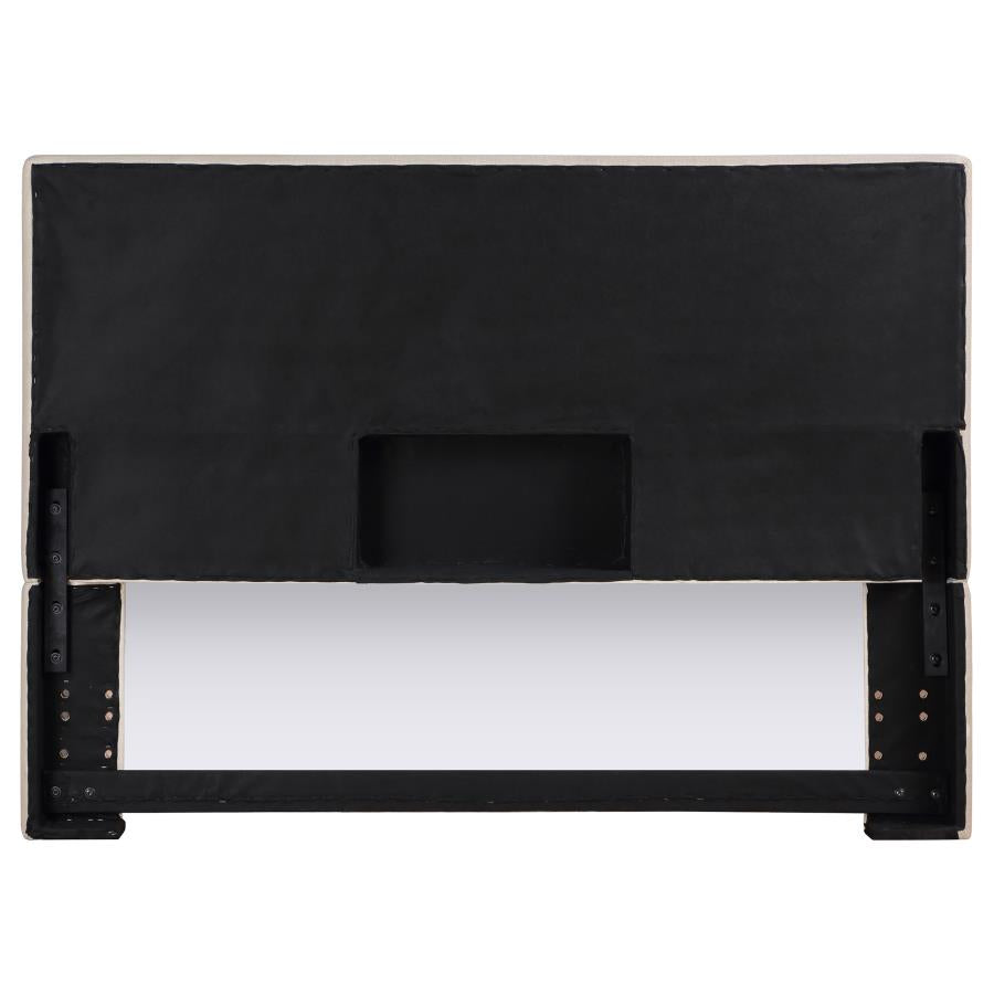 Kosmo Upholstered Queen or Full Panel Headboard Sand-zoom-5