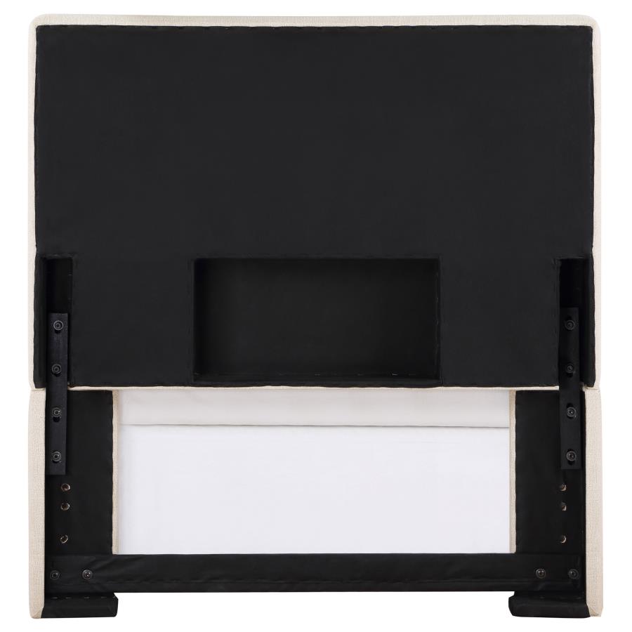 Kosmo Upholstered Twin Panel Headboard Sand-zoom-5
