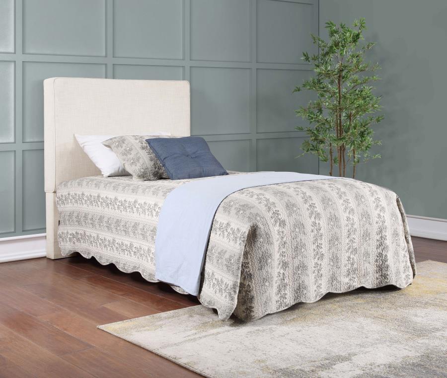 Kosmo Upholstered Twin Panel Headboard Sand-10