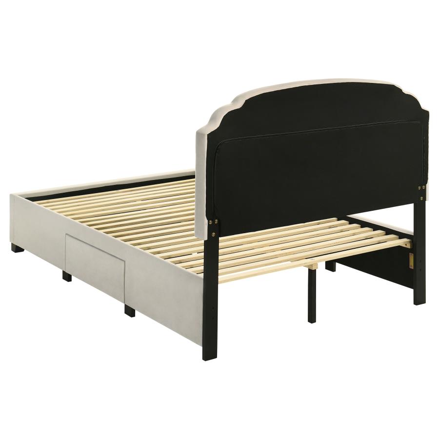 Marianna 4-drawer Upholstered Full Storage Bed Cream-9