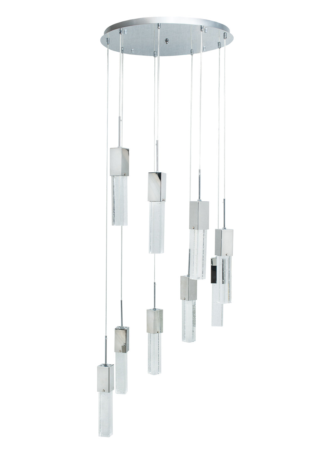 Rectangular Crystal Chandelier // 9 Light-1